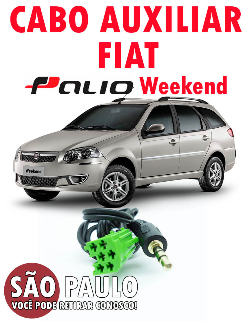 Cabo Auxiliar e Bluetooth Fiat Palio Weekend