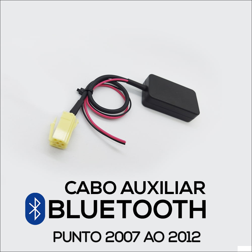 Cabo AUX Bluetooth Fiat Punto 2007 ao 2012