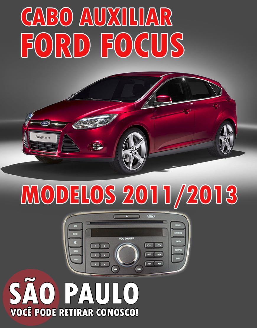 Cabo Auxiliar Cd Original Ford Focus 2011 ao 2013