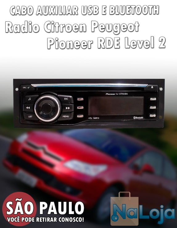 Cabo Aux Usb Radio Citroen Peugeot Pioneer Rde Level 2