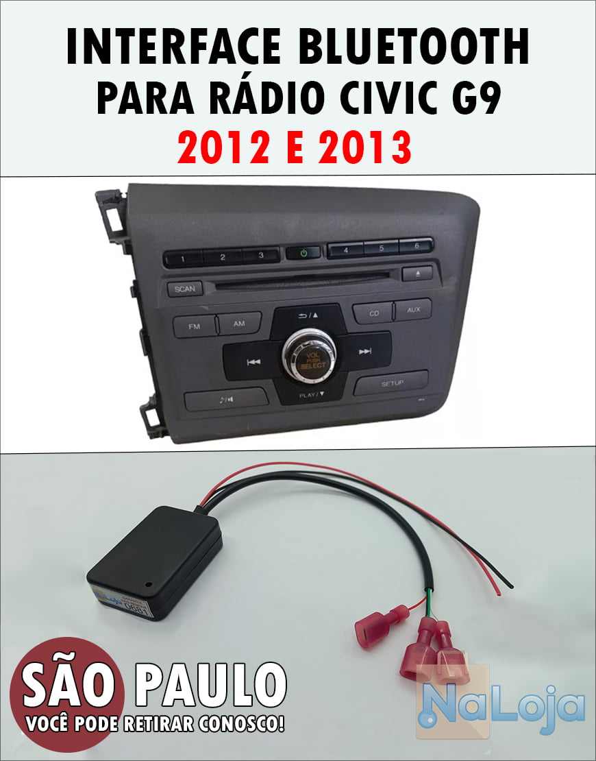 Interface Bluetooth Rádio G9 2012 2013