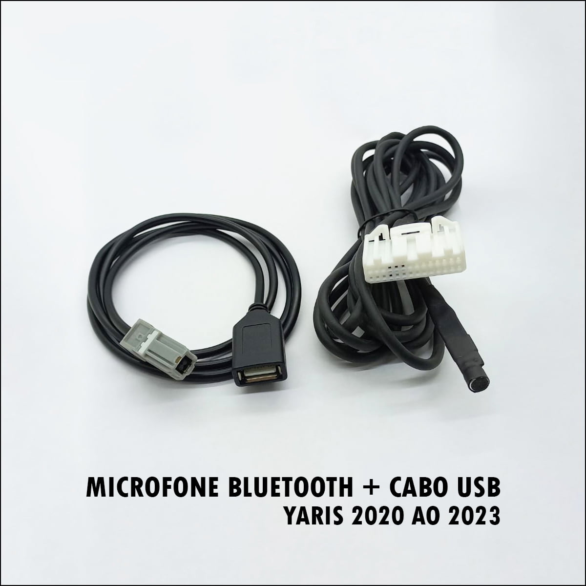 Microfone Bluetooth + Cabo Usb Multimídia Yaris 2020 Ao 2023