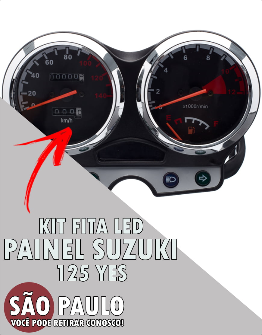 Kit Fita Led Painel Suzuki 125 Yes