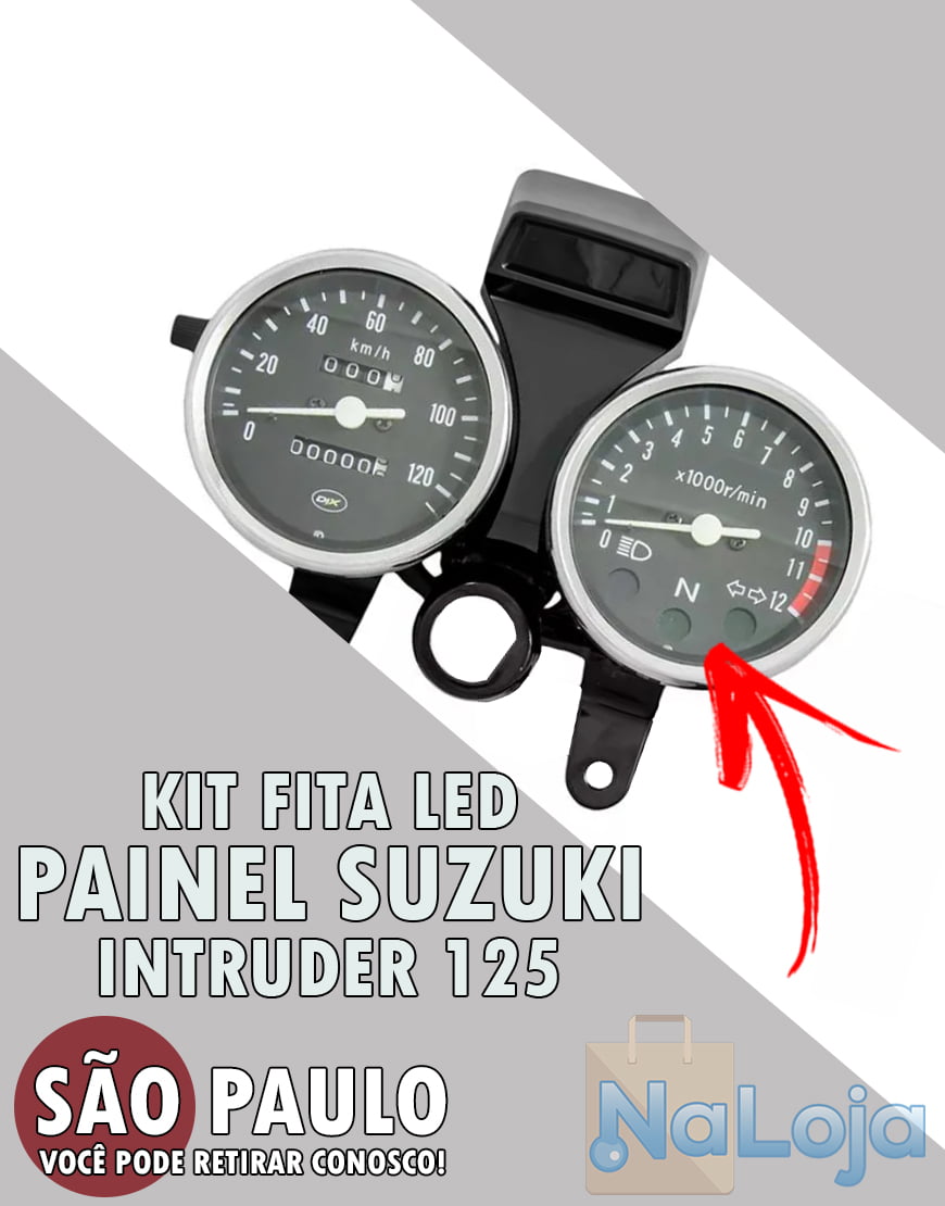 Kit Fita Led Painel Suzuki Intruder 125