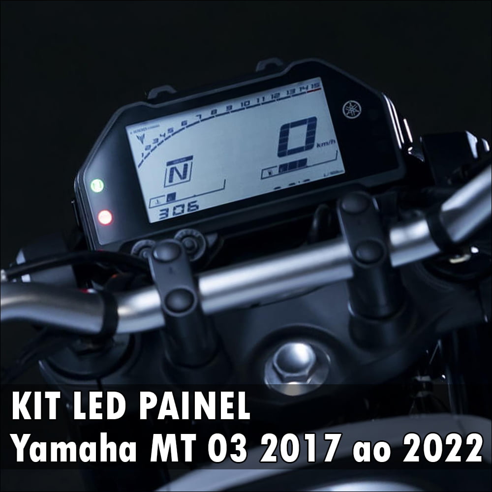 Kit Led Painel Digital Yamaha Mt-03 2017 ao 2022