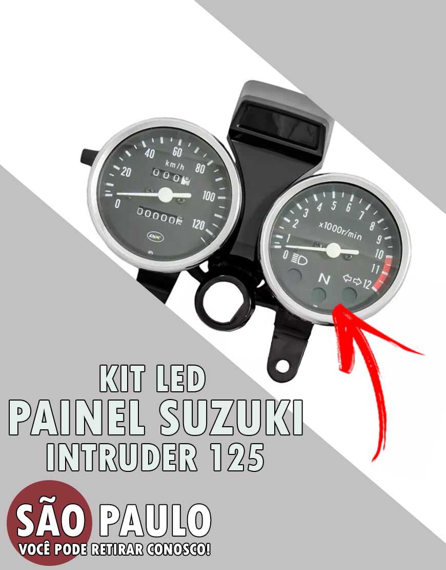 Kit Led Painel Suzuki Intruder 125