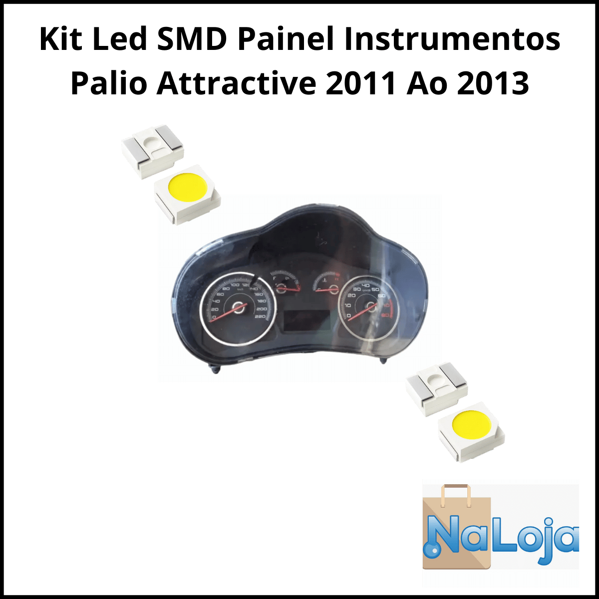 Kit Led Smd Painel De Instrumentos Palio Attractive 2011 Ao 2013
