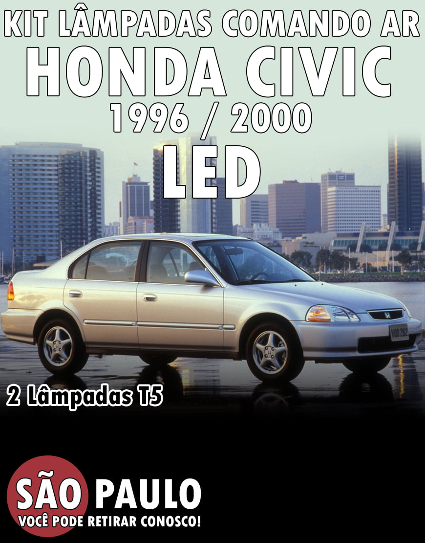 Kit Lampada LED Comando Ar Civic 1996 ao 2000
