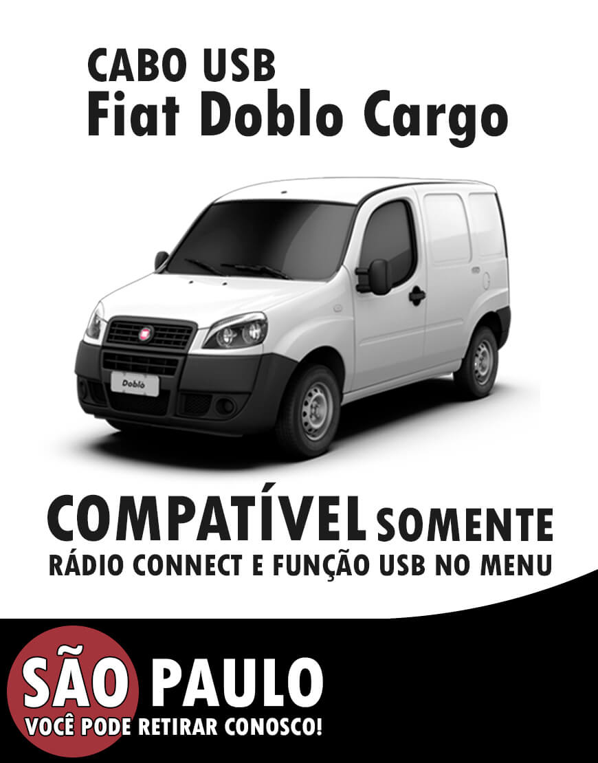 Cabo Usb Fiat Doblo Cargo Com Chave De Remoção