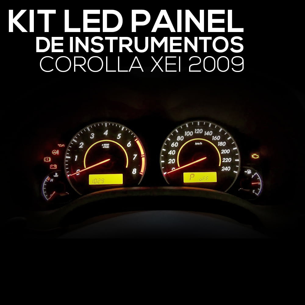 Kit Led Corolla Xei 2009 Painel De Instrumentos