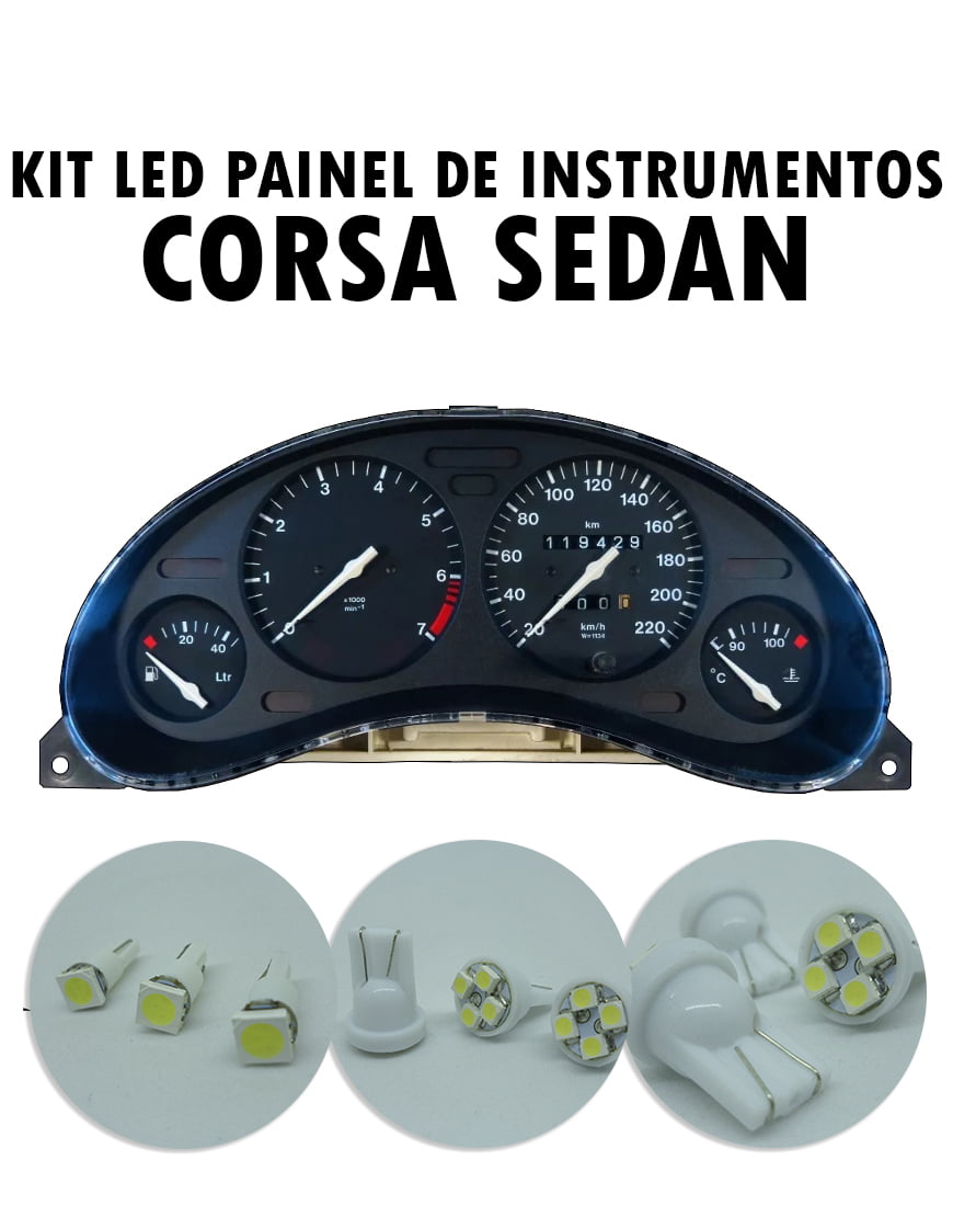 Kit LED painel de Instrumentos Corsa Sedan