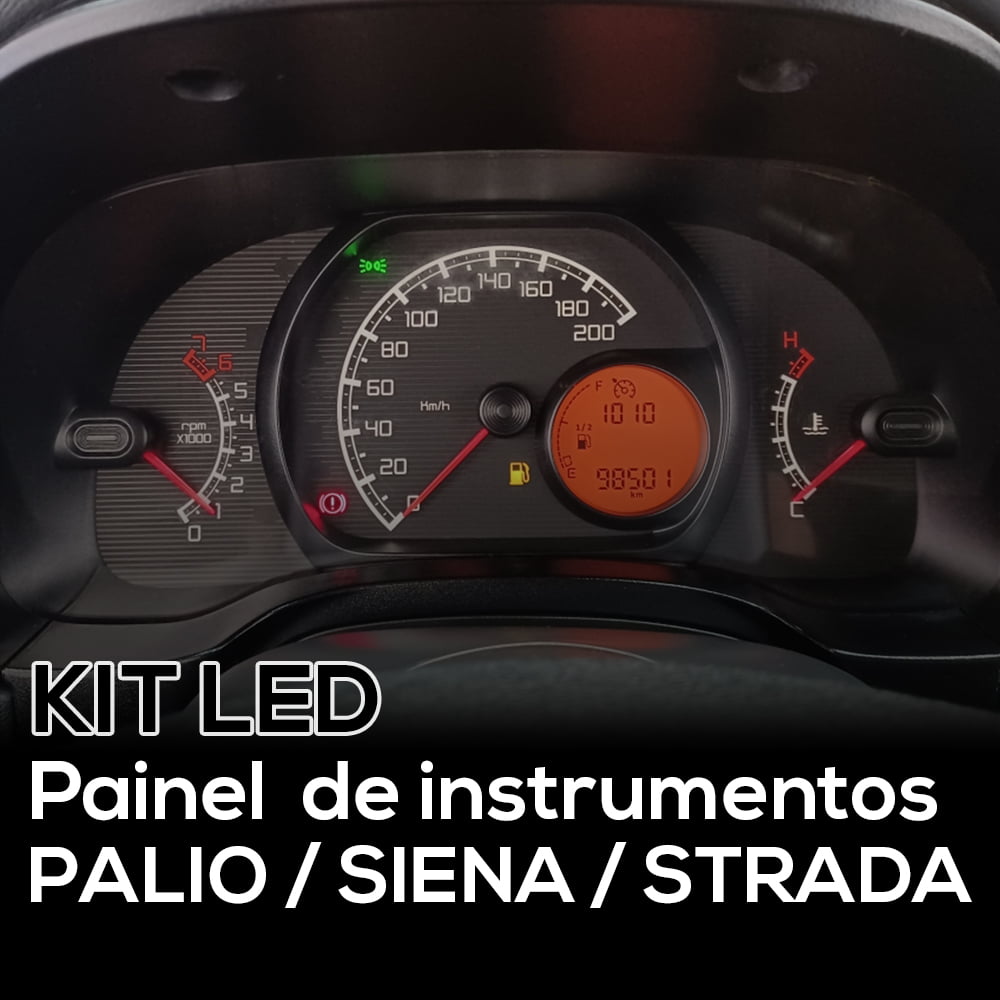 Kit Led Painel Instrumentos Palio Siena Strada 2015 Ao 2020