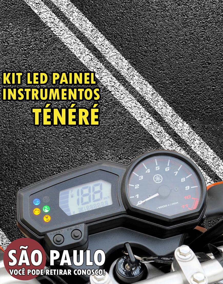 Kit LED Painel Tenere Fazer 250