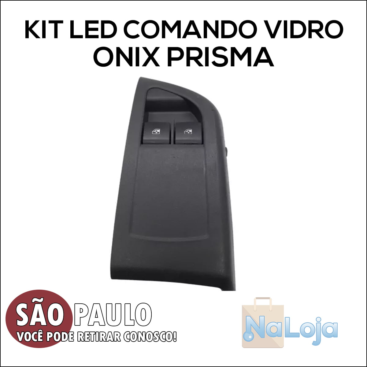 Kit Led Smd Comando Vidro Elétrico Onix Prisma