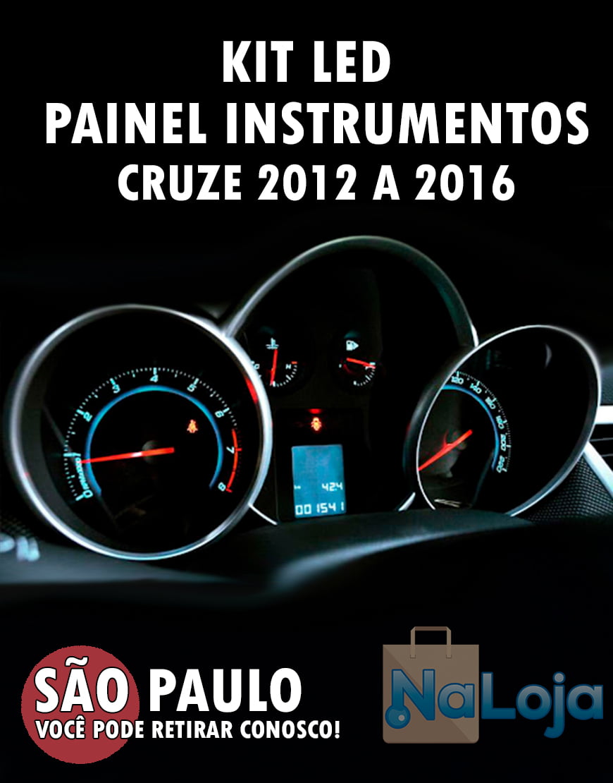 Kit Led Smd Painel Instrumentos Cruze 2012 A 2016