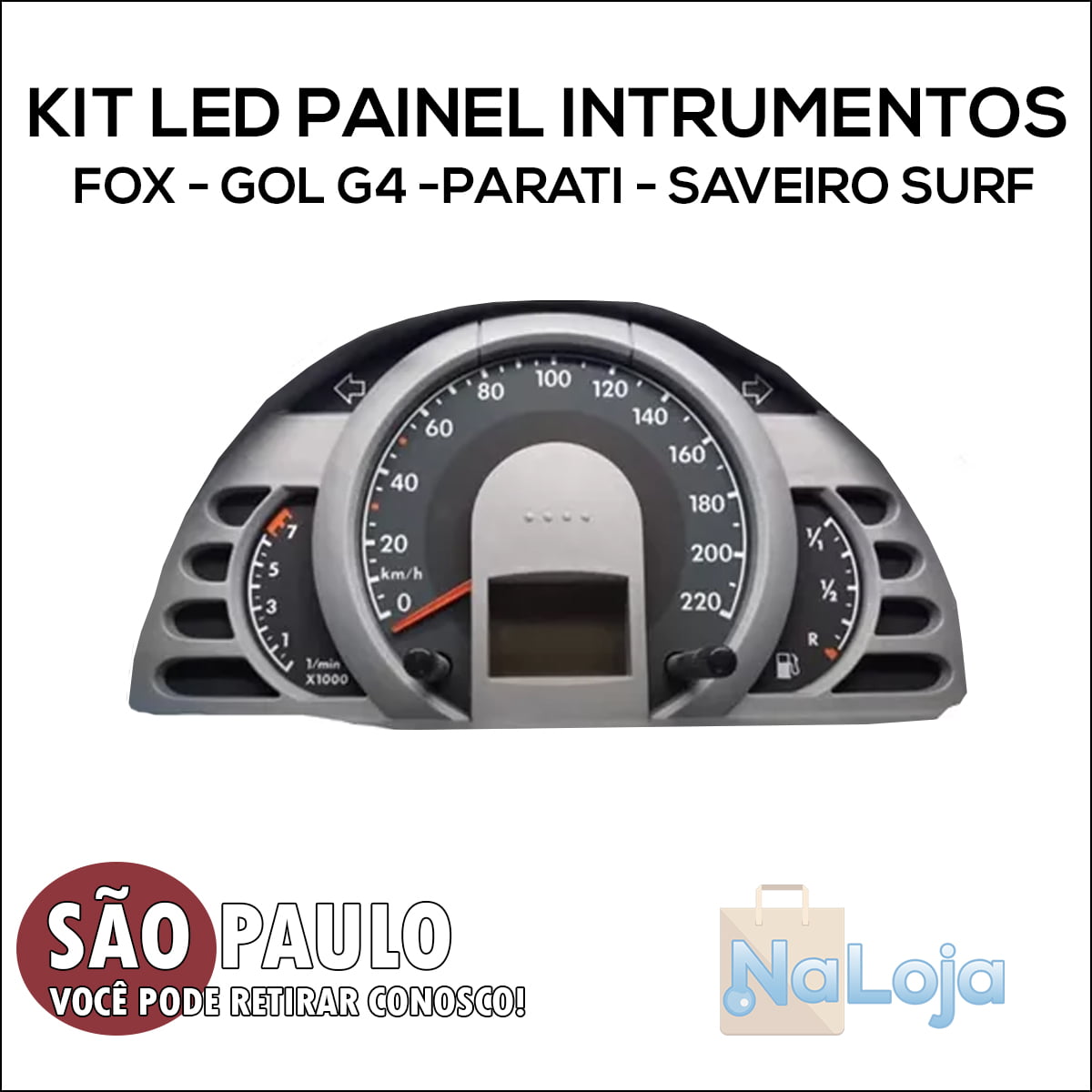 Kit Led Smd Painel Instrumentos Fox /gol G4/ Parati/ Saveiro Surf