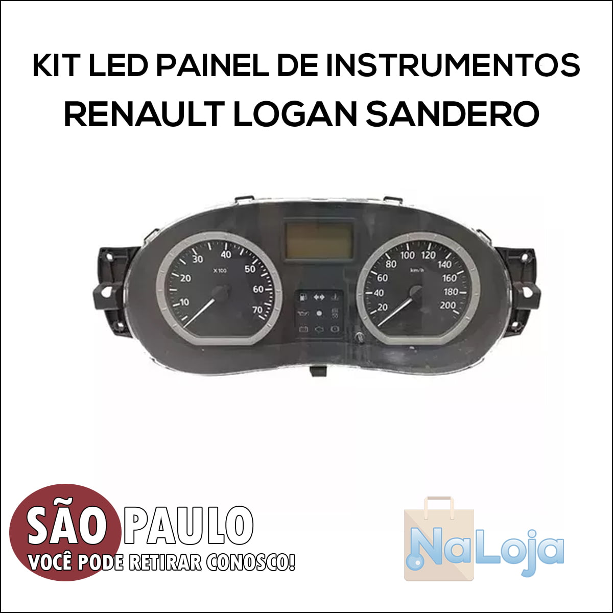 Kit Led Smd Painel Instrumentos Renault Logan Sandero