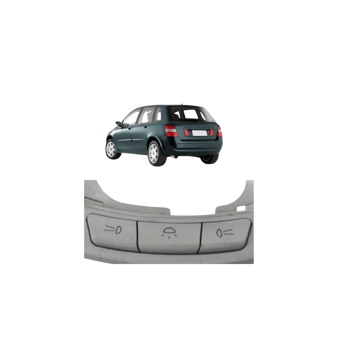 Lampada E Soquete Para O Teto Fiat Stilo 2002 A 2012