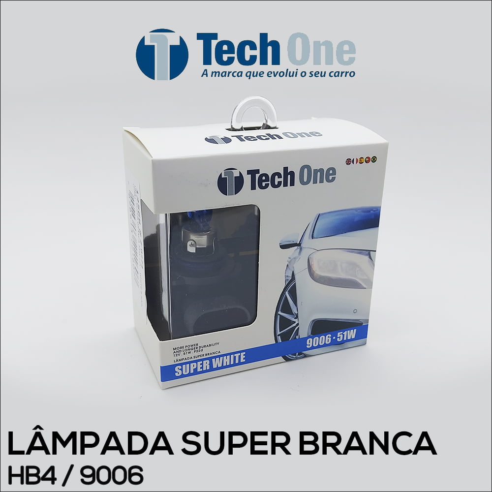 Lâmpada HB4 Super Branca Tech One 55w 8500k