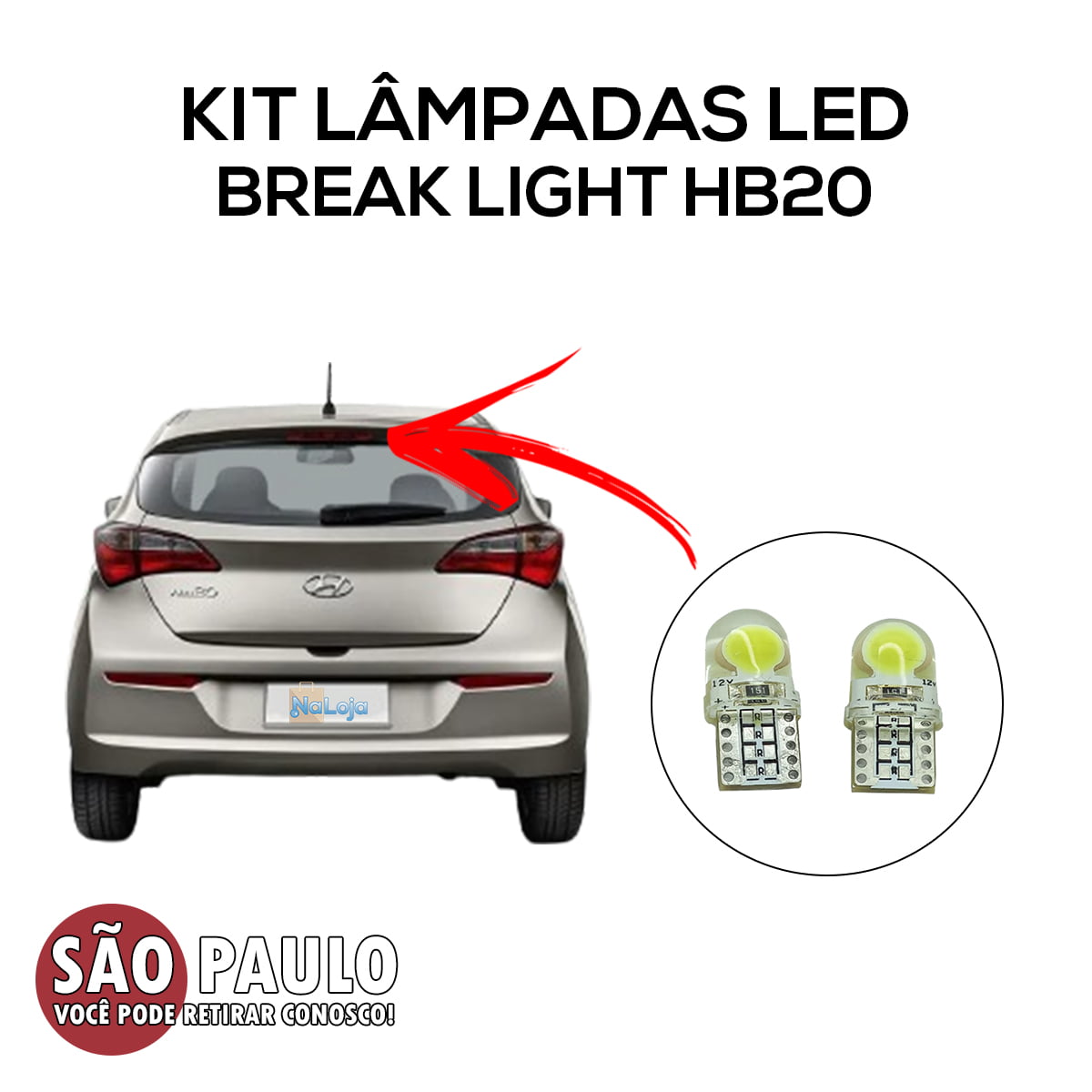 Lâmpadas Led Para Break Light Hyundai Hb20