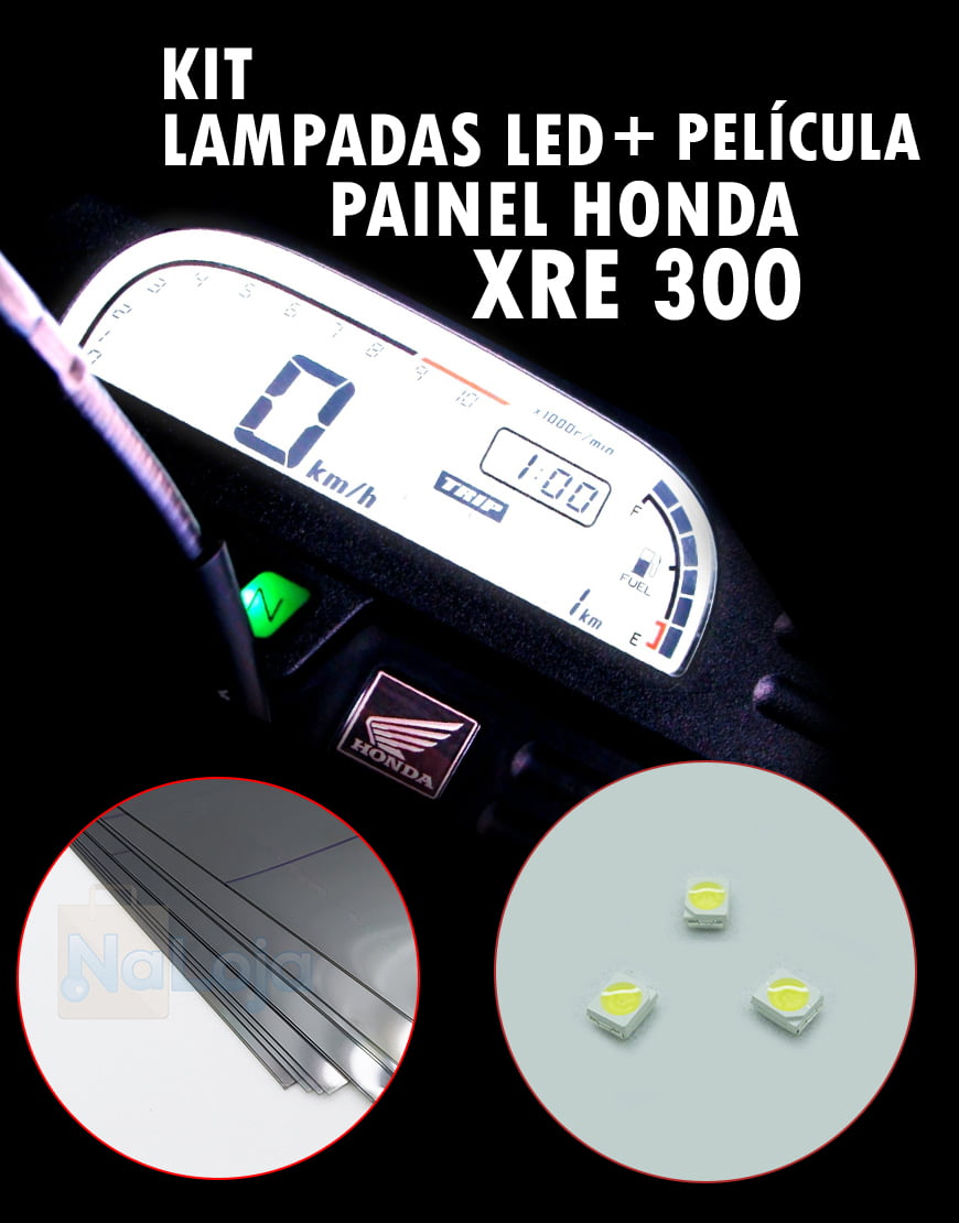 Lâmpadas Led Smd Para Painel Xre 300 + Pelicula Polarizadora