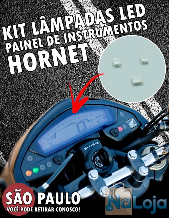 8x Led Smd Display Painel Instrumentos Hornet 2012 Ao 2014