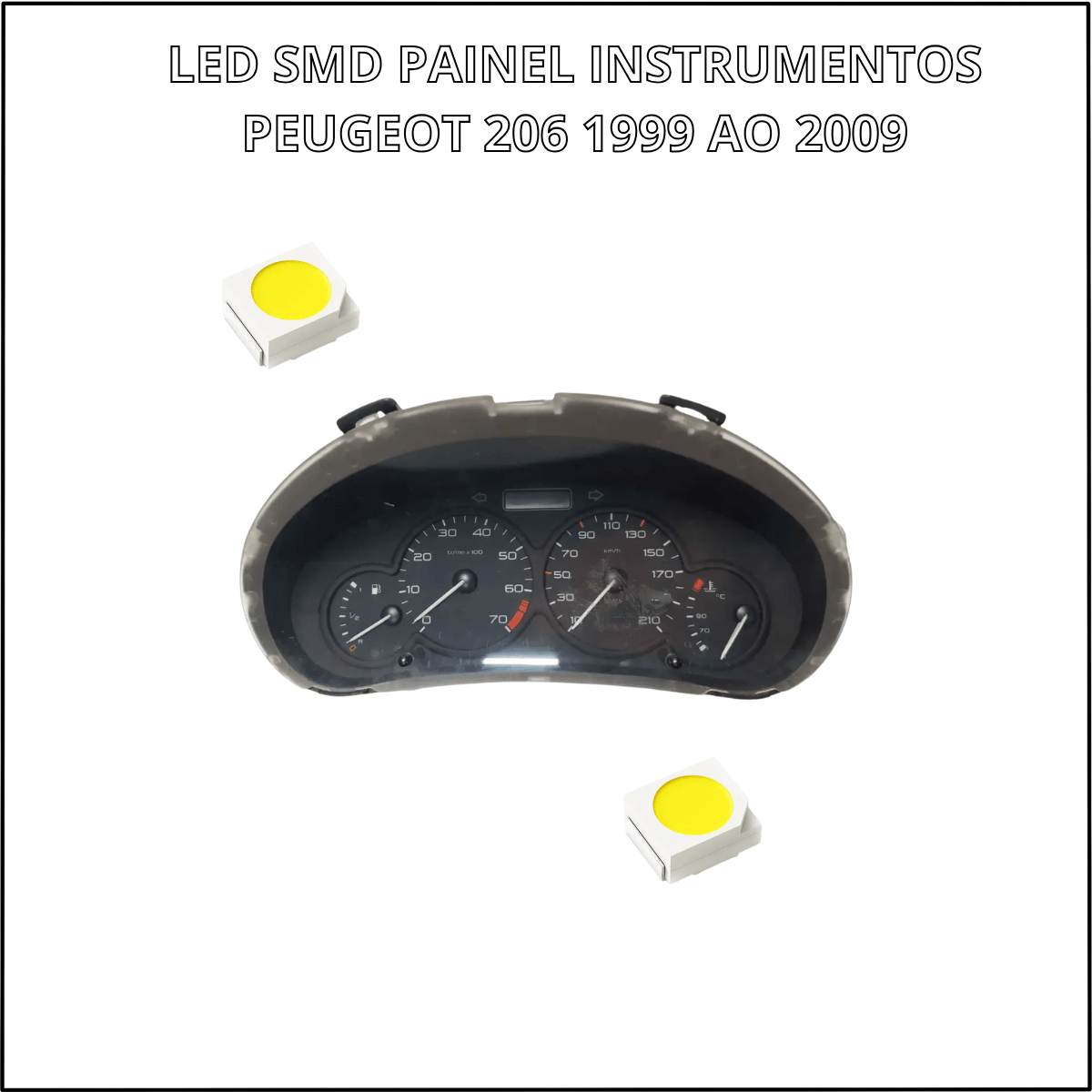 Led SMD Painel Peugeot 206 1999 A 2009