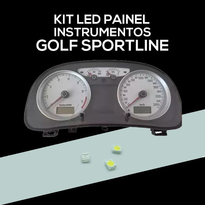 Kit Lampadas Led Golf Sportline Painel Instrumentos