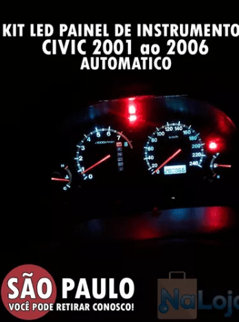 KIT LED COMBO Civic 2001 ao 2006 Auto A01