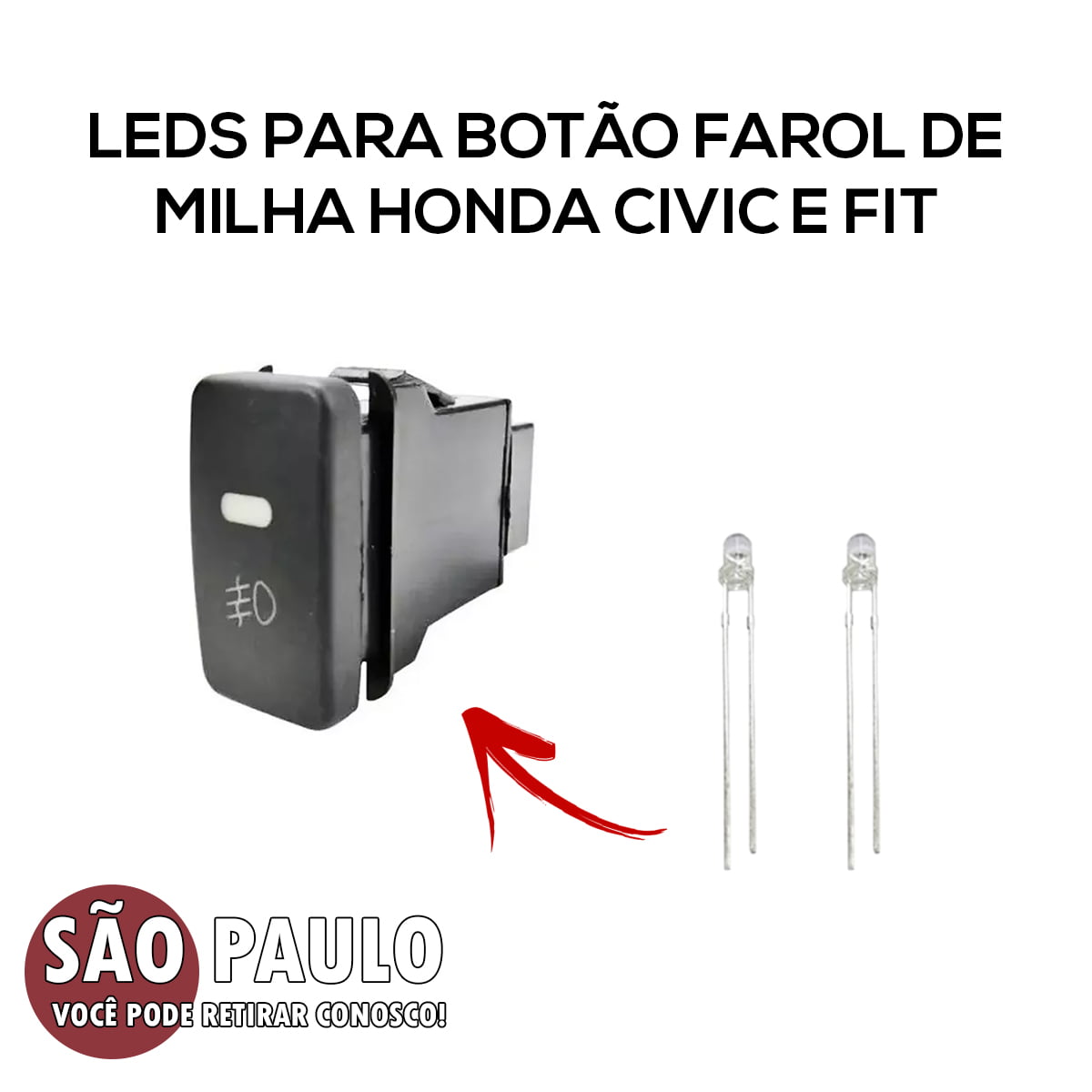 Lampada Do Botao Interruptor Farol De Milha Civic E Fit