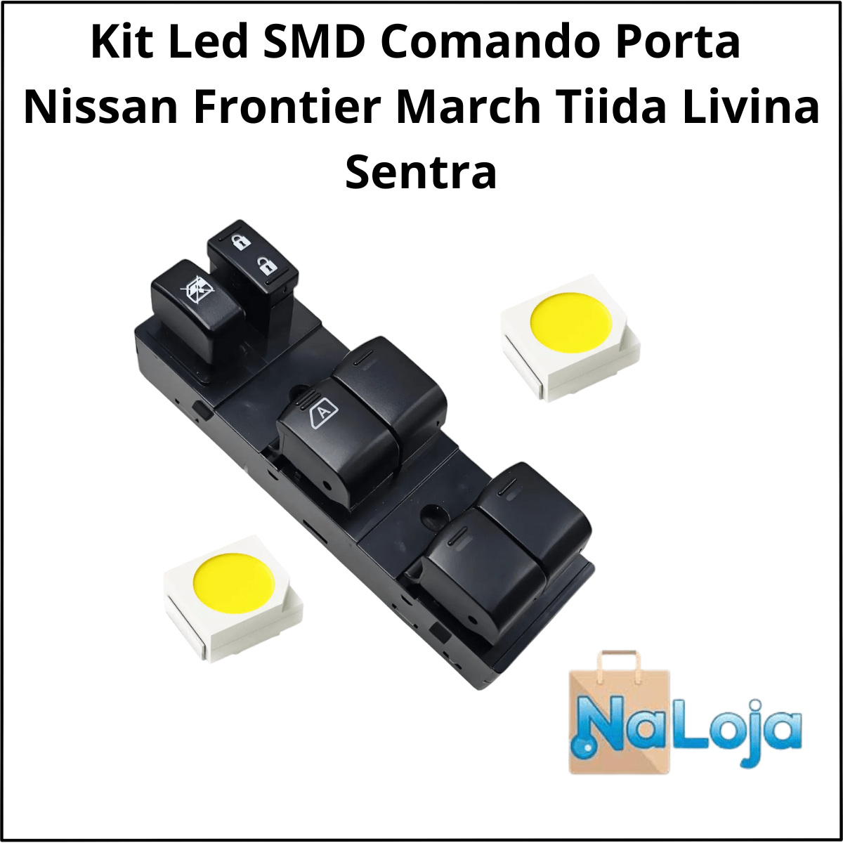 Led SMD Comando Porta Nissan  Frontier March Livina Tiida  Sentra