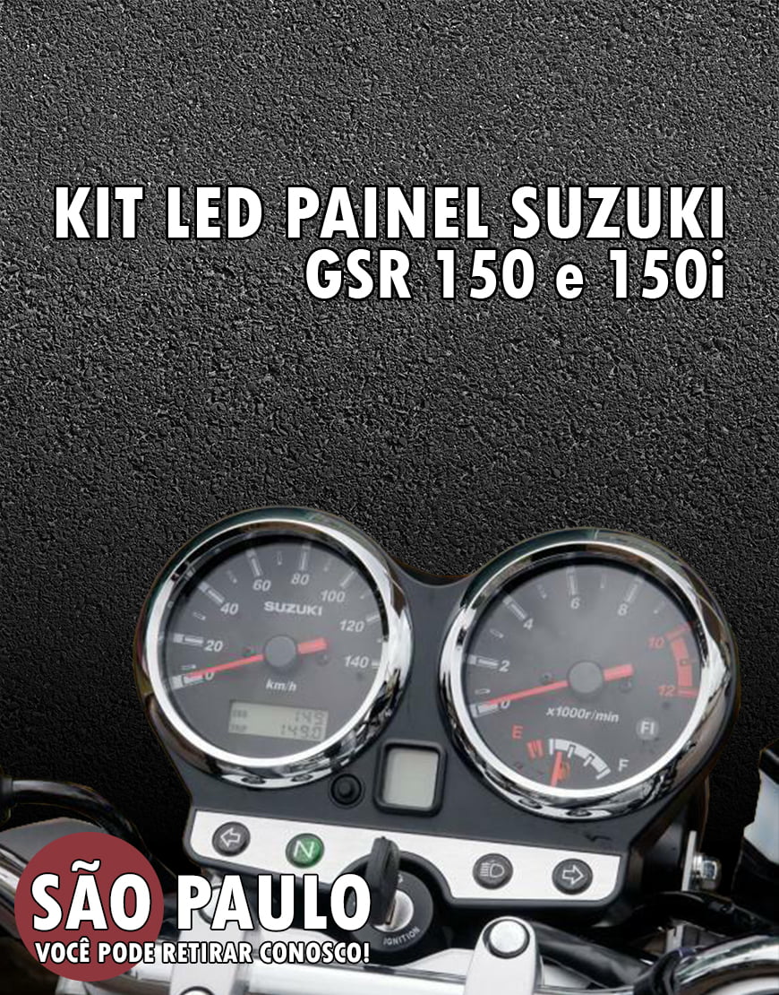 Kit LED Painel Suzuki GSR 150 e 150i