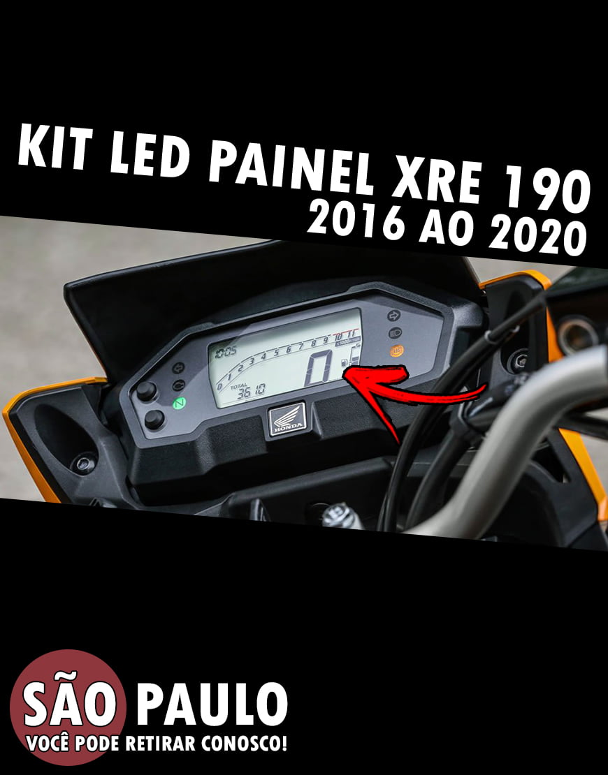 Kit Led Painel Xre 190 2016 Ao 2020