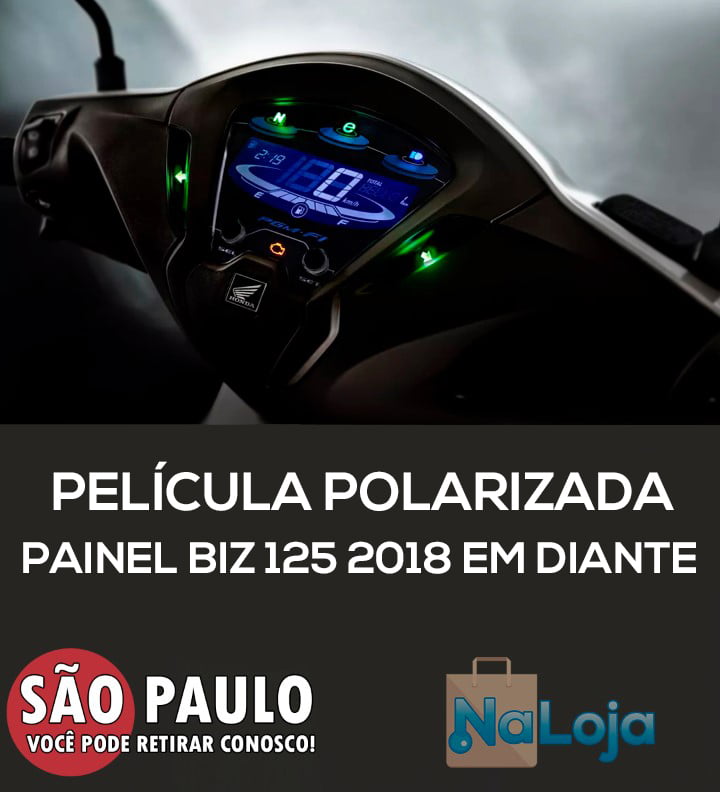 Película Polarizada Para Painel Biz 125 2018 Em Diante