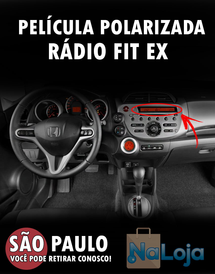 Película Polarizada Rádio Honda Fit Ex