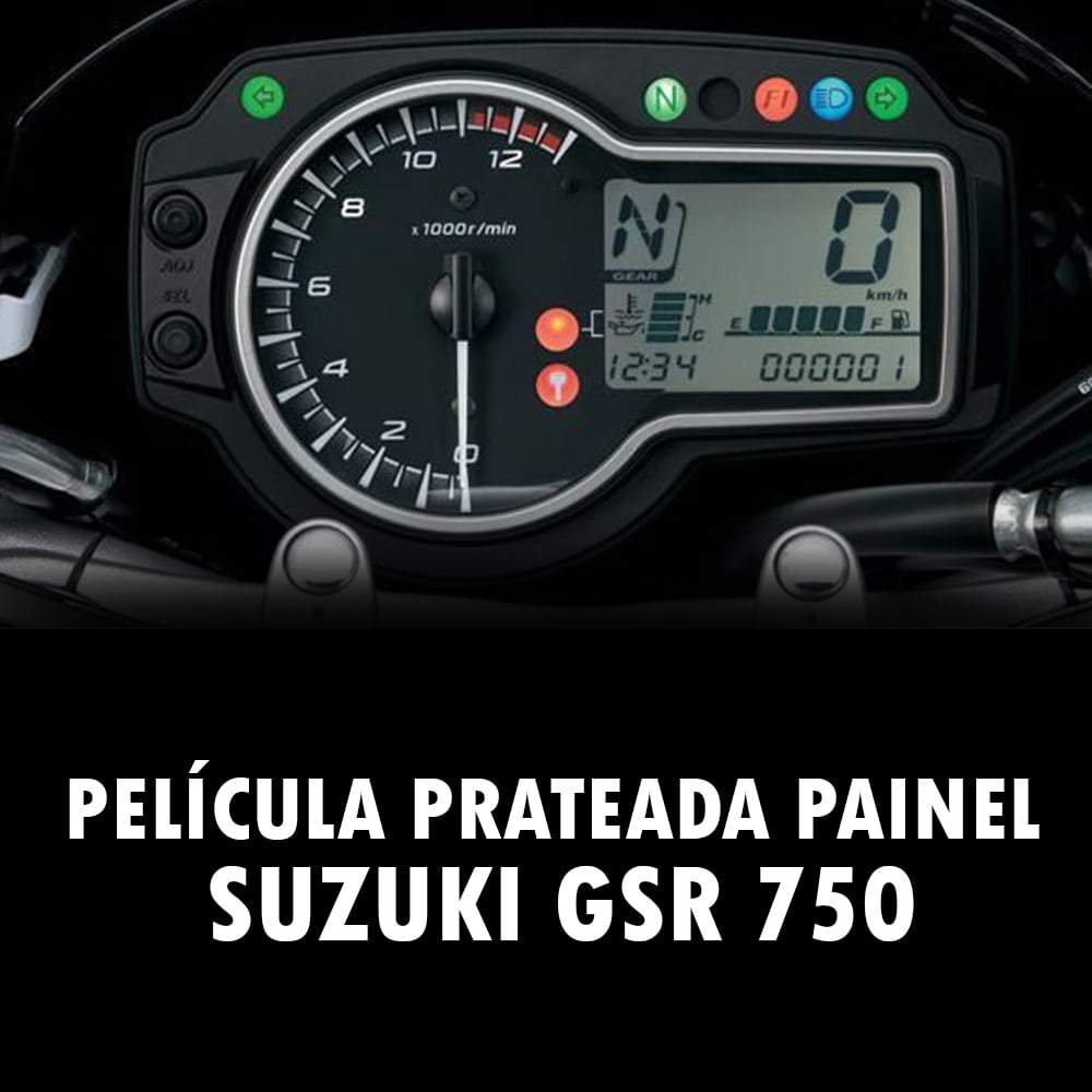 Película Prateada Painel Suzuki Gsr 750