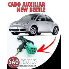 Cabo Auxiliar New Beetle e bluetooth Com Chave De Remoção