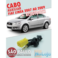 Cabo Auxiliar Fiat Linea 2012 Bluetooth com Chave De Remocao