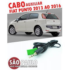 Cabo Auxliliar Fiat Punto 2013 ao 2016 P2 ST com Chave De Remoção