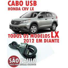 Cabo Usb Honda Crv Lx 2012 Em Diante
