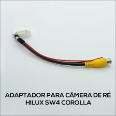 Chicote Para Câmera De Ré Hilux SW4 Corolla