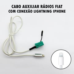 Cabo Auxiliar 1m Lightning Para Rádio Fiat