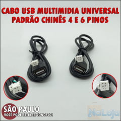 Cabo Usb Central Multimidia Chicote Universal Android Chines