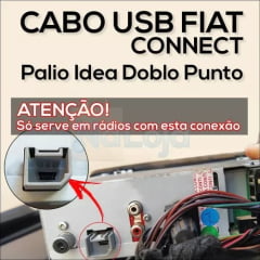 Cabo Usb Fiat Connect Palio Idea Doblo Punto 2014 Em Diante
