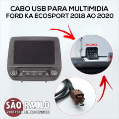 Cabo Usb Multimidia Ford Ka Ecosport 2018 Ao 2020