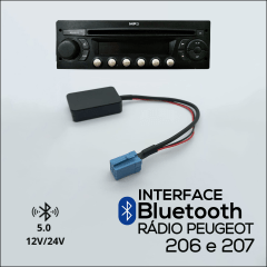 Interface Bluetooth Para Radio Peugeot 206 207