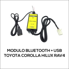 Interface Bluetooth + Usb Rádio Toyota Corolla Hilux Rav4