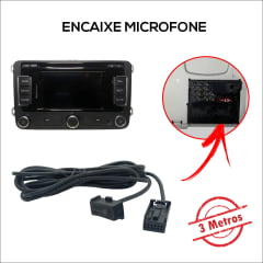 Microfone Bluetooth Rádio Rns 315 Jetta Amarok New Beatle