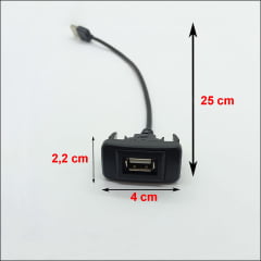 Tomada Usb Para Toyota Hilux Corolla Cabo Usb