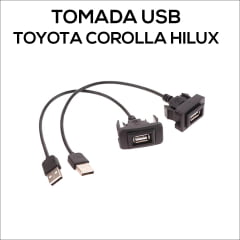 Tomada Usb Para Toyota Hilux Corolla Cabo Usb